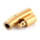 イオンプレーティング（ip）316外科用ステンレス鋼バヨネットクラスプ  コラム  ゴールドカラー  28~30x6x6.5mm  内径：4mm STAS-G241-10G-3