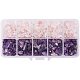 PandaHall Elite 1 Box about 50g 2 Mixed Color Natural Amethyst and Natural Rose Quart Crystal Quartz Chips Beads G-PH0031-02-1