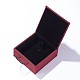 Burlap and Cloth Pendant Necklace Boxes OBOX-D005-M-3