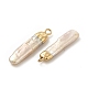 Pendenti di perle keshi naturali barocche PEAR-P004-69KCG-3