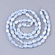 Electroplate opaco colore solido perle di vetro fili EGLA-T020-02C-2