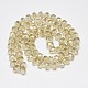 Chapelets de perles en verre électroplaqué EGLA-Q083-10mm-D01-2