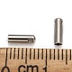304ステンレス鋼コードエンド  チューブ  ステンレス鋼色  7x2mm  内径：1.5mm X-STAS-E033-5-3