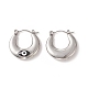 316 Stainless Steel Hoop Earrings EJEW-I282-01B-01P-2