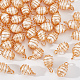 50pcs pendentifs enveloppés de fil de cuivre de perle d'eau douce de culture naturelle PALLOY-AB00083-1