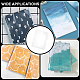 Couvertures de livres rectangulaires en PVC A5&nbsp;OFST-WH0050-012-5