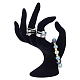 PandaHall Velet Hand Jewelry Display Holder RDIS-WH0007-09-1