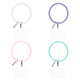 CHGCRAFT 8Sets 4 Colors Silicone Phone Lanyard for Phone Case Universal Cell Phone Wrist Strap Loop with Patches Round Keyring Phone Lanyard Strap for Phone Case KEYC-CA0001-24-7