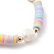 Verstellbare Nylonschnur geflochtenen Perlen Armbänder BJEW-JB05490-03-2