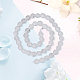 Arricraft 2 brins de perles d'agate blanche naturelle G-AR0005-43B-5