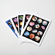 DIY Scrapbooking Bottle Caps Non-Adhesive Paper Picture Stickers Collage Sheets for Clear Flat Round Glass Tile Cabochon Pendants AJEW-L026-M-1