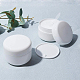 Benecreat 10 Packung 100 ml Kosmetikgläser aus weißem Kunststoff mit Innendeckel-Kuppeldeckeln DIY-BC0001-99-3