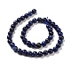 Lapis-lazuli naturelles teints perles brins G-E571-16B-3
