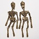 Menschliche Skelett tibetischen Stil Legierung große Anhänger X-PALLOY-K110-38AB-NR-2