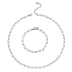 Ожерелья и браслеты цепочки со скрепками из нержавеющей стали sgSJEW-PH01379-06-1