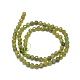Chapelets de perles en péridot naturel G-O171-15-5mm-2