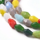 Imitation Jade Glass Beads Strands X-GLAA-E415-03-3