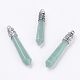 Natural Green Aventurine Pointed Pendants G-F228-07J-RS-1
