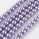 Umweltfreundliche runde Perlenstränge aus gefärbtem Glasperlen HY-A002-10mm-RB056-1