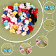 Chgcraft fai da te fiori di stoffa orecchini a goccia kit per la creazione DIY-CA0004-13-5