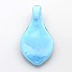 1 boîte pendentifs en forme de larme en verre dichroïque manuels DICH-X045-02-2