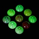 UV Plating Transparent Acrylic Beads OACR-Z013-04-2