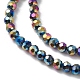 Electroplate Glass Beads Strands EGLA-K015-10E-3