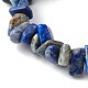 Bracelets extensibles en perles de lapis-lazuli naturels pour enfants BJEW-JB06388-04-5