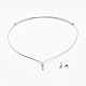 Adjustable Korean Waxed Polyester Cord Necklace Making Sets AJEW-JB00510-2
