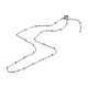 Beaded Necklaces & 304 Stainless Steel Satellite Chain Necklace Sets NJEW-JN03459-5