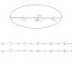 Cadenas de cuentas de perlas de imitación de plástico ABS y mariposas de vidrio hechas a mano CHC-R135-15P-2