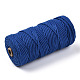 コットン糸  マクラメコード  装飾的な糸のスレッド  DIYの工芸品について  ギフトラッピングとジュエリー作り  藤紫色  3mm  約109.36ヤード（100m）/ロール。 OCOR-T001-02-34-2