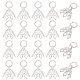 Hobbiesay 60 Stück Filigrane Perlenkappenbügel aus Messing KK-HY0001-21-1