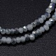 Rondelle facettée demi-arc-en-ciel plaqué de perles de verre X-EGLA-M006-3mm-B06-2