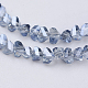 Chapelets de perles en verre électroplaqué EGLA-J145-4mm-PL02-3