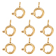 Unicraftale 8 pieza de revestimiento iónico (ip) 304 cierres de anillo de resorte de acero inoxidable STAS-UN0052-56-1
