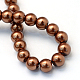 Chapelets de perles rondes en verre peint X-HY-Q330-8mm-30-4