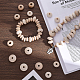 Chgcraft 150 pièces 5 styles de perles en bois WOOD-CA0001-75-4