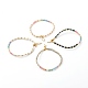 Glasperlenarmband für Frauen Mädchen BJEW-JB06746-1