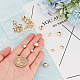 Benecreat veri ciondoli placcati oro 18k ciondoli in ottone ciondoli risultati di gioielli per la creazione di gioielli KK-BC0008-94-3