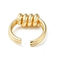 Brass Open Cuff Ring RJEW-C037-03G-3