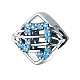 925 Thai Sterling Silber European Beads STER-FF0008-04AS-1