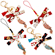 OLYCRAFT 4Pcs Koi Bowknot Keychain Pendant Japanese Style Phone Straps Keychain Lucky Fish with Tassel Bow Keychain Phone Pendant Good Fortune Mascot for Handbag Backpack Phone Funny Gifts AJEW-OC0004-04-1