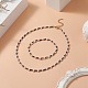 Bracciali elasticizzati con perline e set di collane con perline per donna SJEW-JS01275-02-7