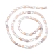 Brins de perles de verre de galvanoplastie de couleur dégradée X-GLAA-E042-01E-2