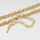 Iron Rope Chain Necklace Making MAK-J009-34KCG-1