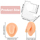 Soft Silicone Tongue Flexible Model Body Part Displays with Acrylic Stands ODIS-WH0002-23-2
