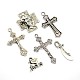 Antique Silver Easter Jesus Jewelry Alloy Pendant Sets TIBEP-X0021-AS-NF-1