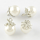 Apple ABS Plastic Imitation Pearl Pendants OACR-R061-03-1