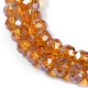 Chapelets de perles en verre électroplaqué&nbsp;EGLA-A034-T1mm-A19-2